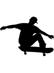 Skateboarder Stencil 15