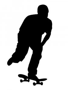 Skateboarder Stencil 18