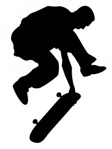 Skateboarder Stencil 20