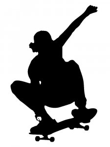 Skateboarder Stencil 22
