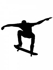 Skateboarder Stencil 27