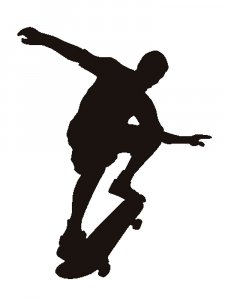 Skateboarder Stencil 28