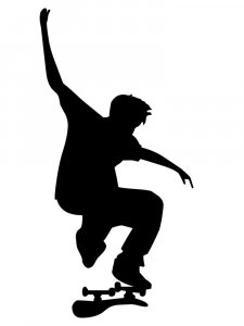 Skateboarder Stencil 29