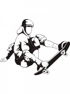 Skateboarder Stencil 3