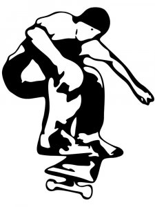 Skateboarder Stencil 32