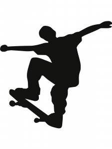 Skateboarder Stencil 5