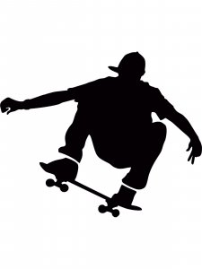 Skateboarder Stencil 6