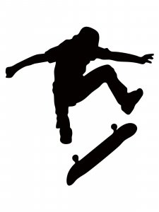 Skateboarder Stencil 7