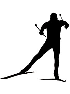 Skiing Stencil 1
