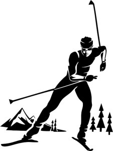 Skiing Stencil 12