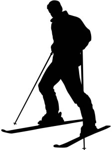Skiing Stencil 14