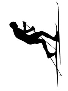 Skiing Stencil 3