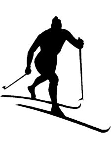 Skiing Stencil 5