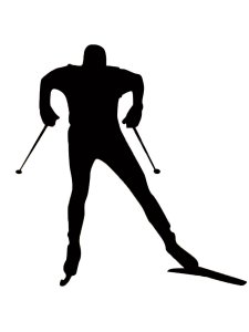 Skiing Stencil 7