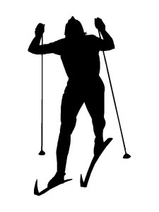 Skiing Stencil 8