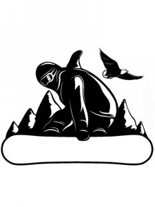 Snowboard Stencil 1