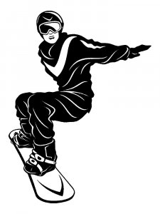 Snowboard Stencil 10
