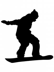 Snowboard Stencil 14