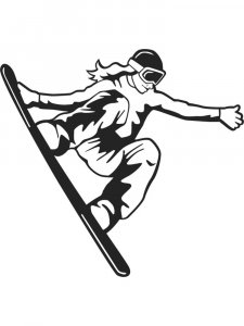 Snowboard Stencil 18