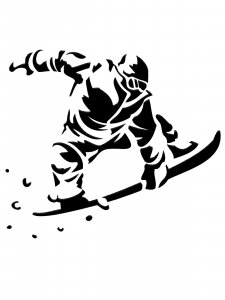 Snowboard Stencil 27