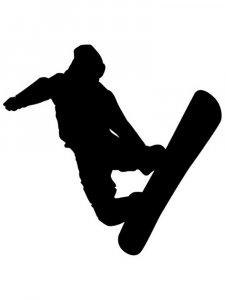 Snowboard Stencil 3
