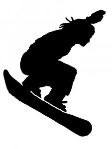 Snowboard Stencil 7