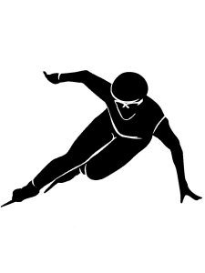 Speed Skate Stencil 19