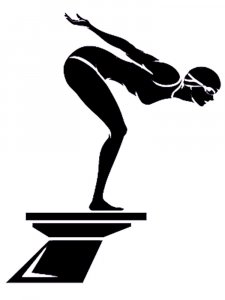 Swimming Stencil 1