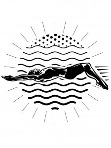 Swimming Stencil 10