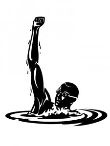 Swimming Stencil 13