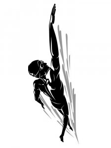 Swimming Stencil 17