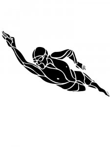 Swimming Stencil 18