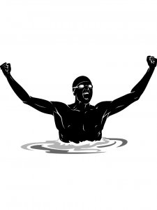 Swimming Stencil 2