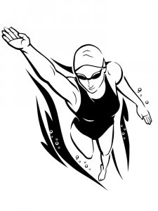 Swimming Stencil 20