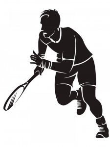 Tennis Stencils 13
