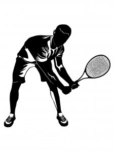Tennis Stencils 16