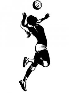 Volleyball Stencils 1
