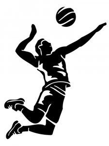 Volleyball Stencils 17