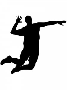 Free printable Volleyball stencils and templates