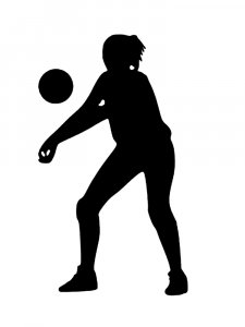 Volleyball Stencils 21
