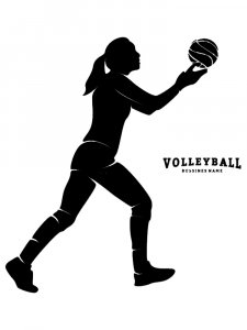 Volleyball Stencils 22