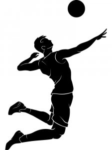 Free printable Volleyball stencils and templates
