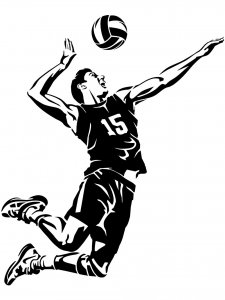 Volleyball Stencils 7