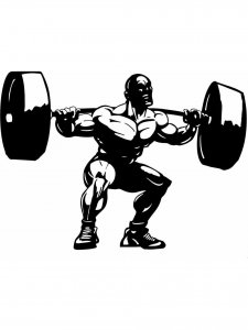 Weightlifting Stencil 14