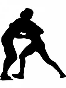 Wrestling Stencil 11