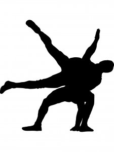 Wrestling Stencil 15