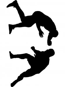 Wrestling Stencil 16