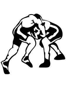 Wrestling Stencil 2