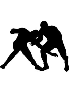 Wrestling Stencil 7