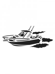 Boat Stencil 3